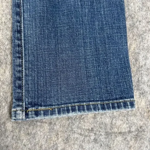 Levis 505 Straight Leg Jeans Womens 12M Blue Denim Mid Rise Zip Fly 5-Pockets - Picture 13 of 16